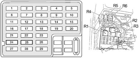 2003 infiniti qx4 fuses diagram